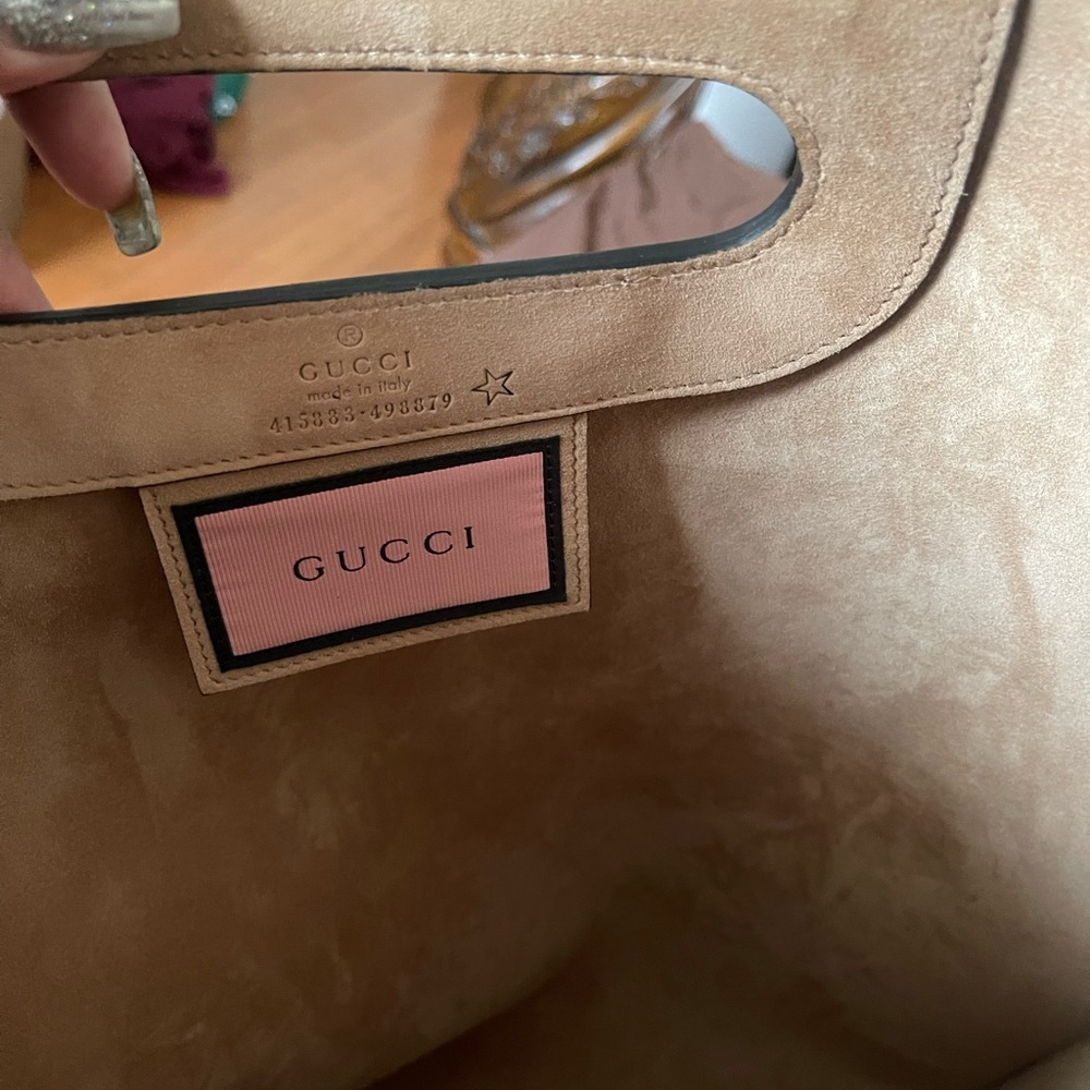 Gucci Black and Yellow Graffiti Tote with Dusk bag - Picture 5 of 6